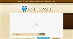 Desktop Screenshot of naturalsmilespa.com