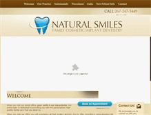Tablet Screenshot of naturalsmilespa.com